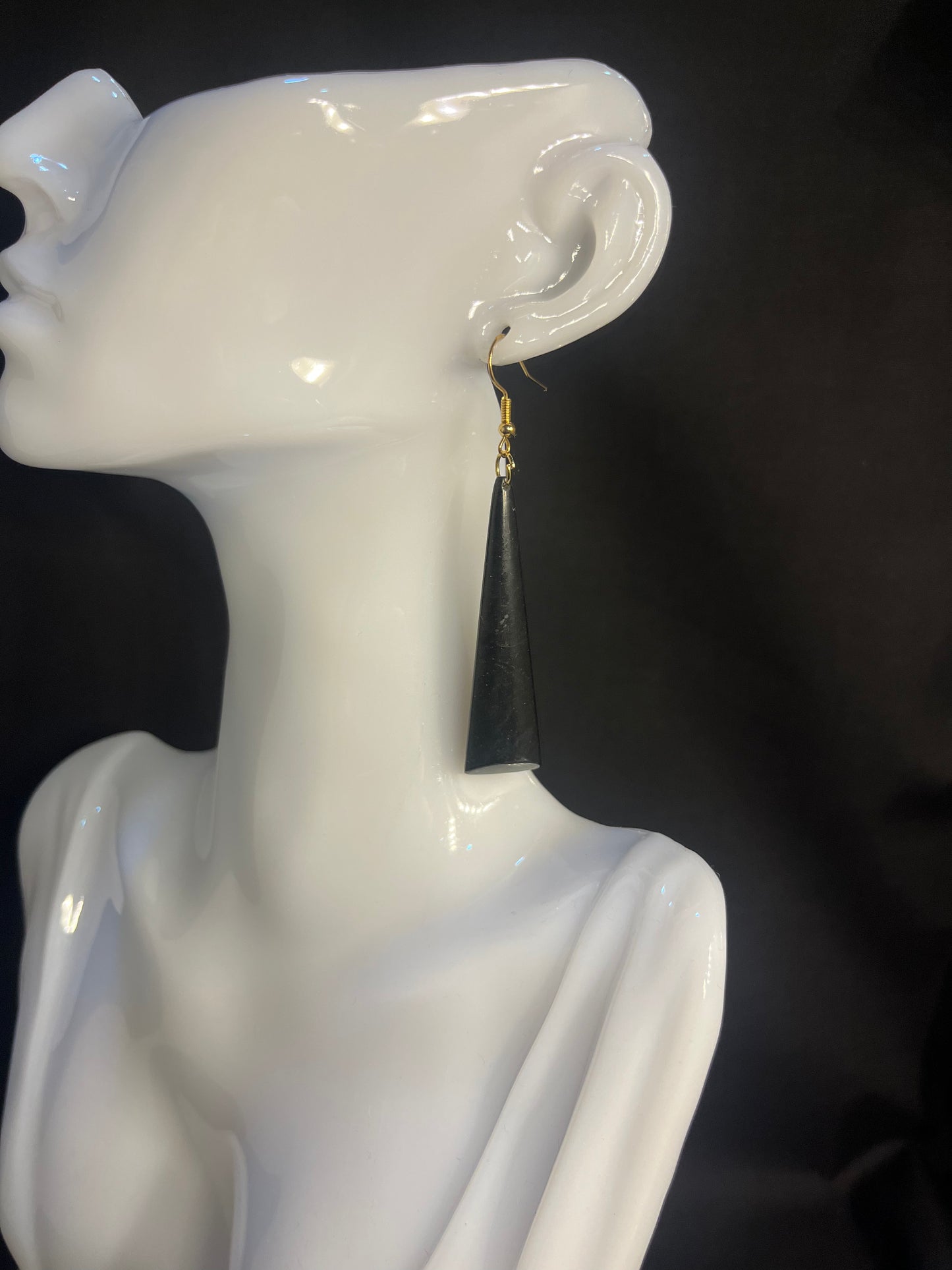 Black Pounamu Earrings